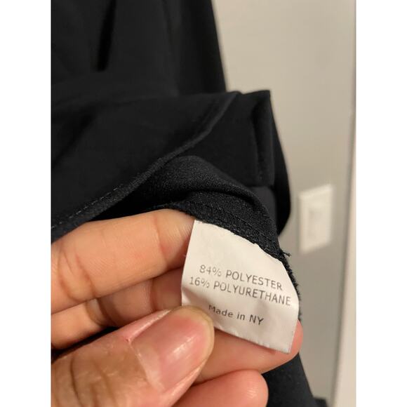 Estelle and Finn Womens Tunic Size XL Black Crepe Stretch Long Sleeve Modern - Picture 3 of 7